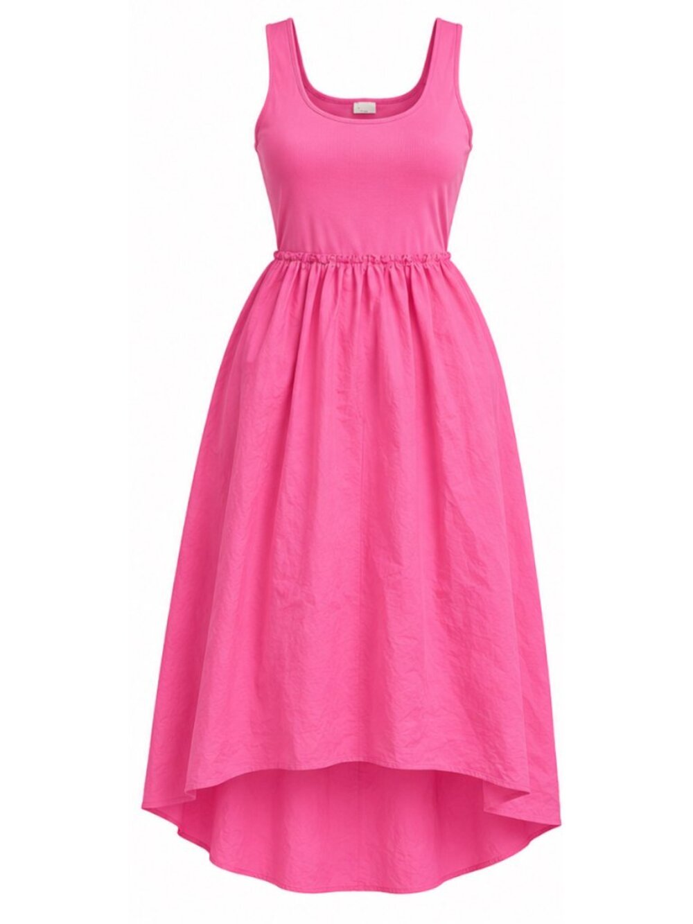 LARGE Pink Midi High Low Dress